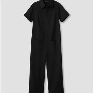 Universal Standard Kate Stretch Cotton Twill Jumpsuit Black